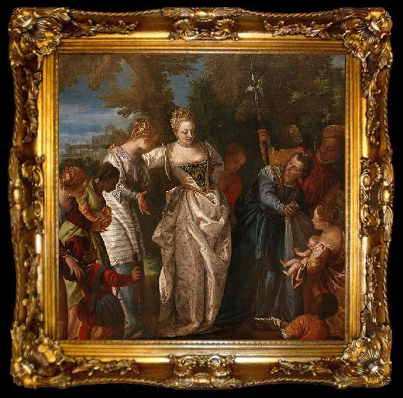 framed  Paolo Veronese The finding of Moses, ta009-2